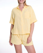 Ice Cream Maternity Pajama Shorts - Vanilla