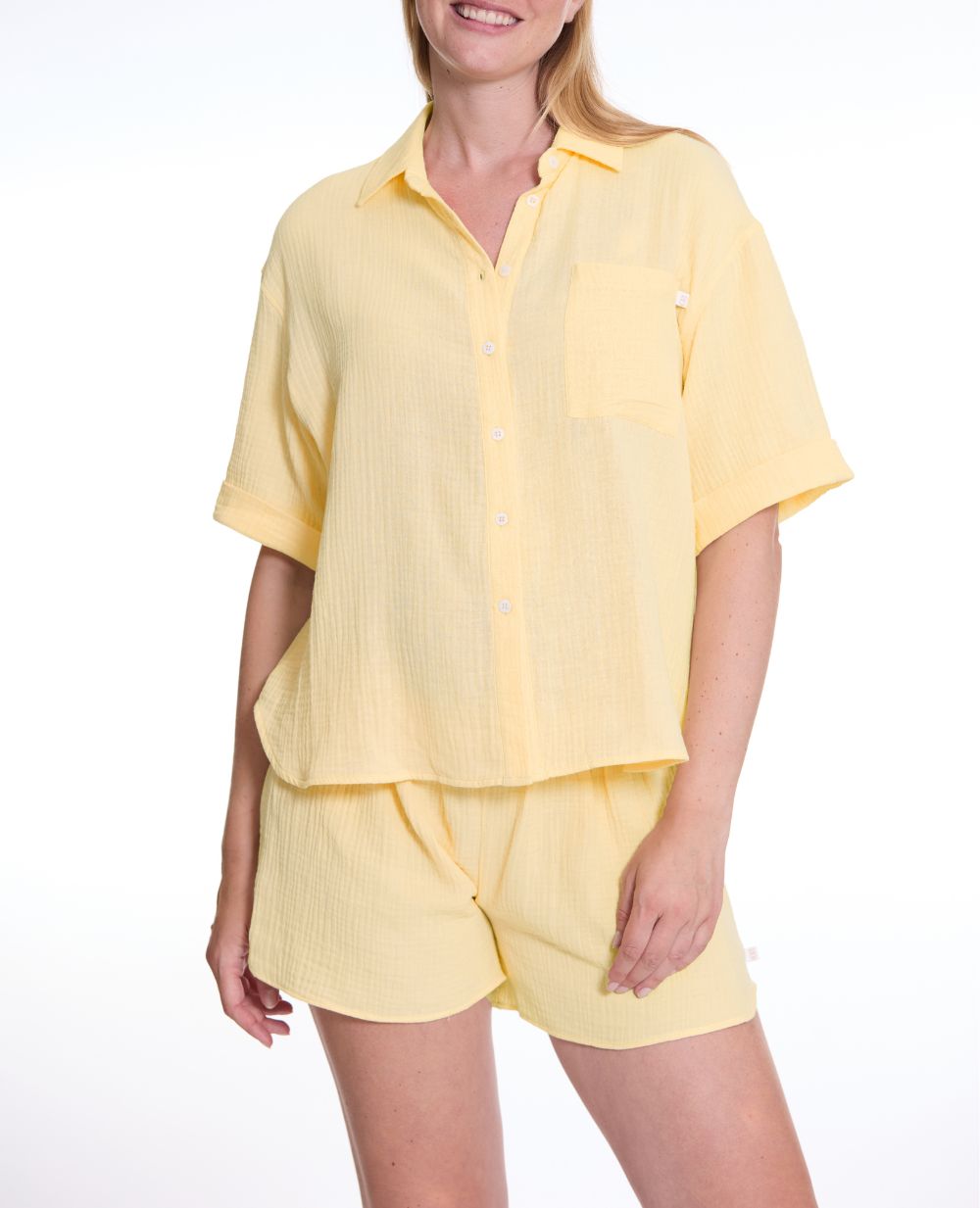 Ice Cream Maternity Pajama Shorts - Vanilla