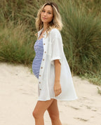 Robe chemise de grossesse et d’allaitement Bertille