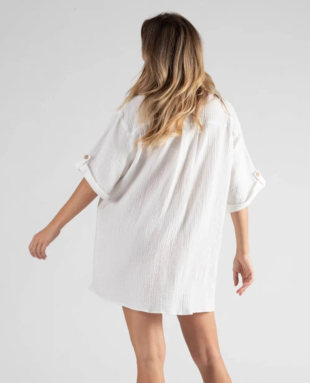 Robe chemise de grossesse et d’allaitement Bertille