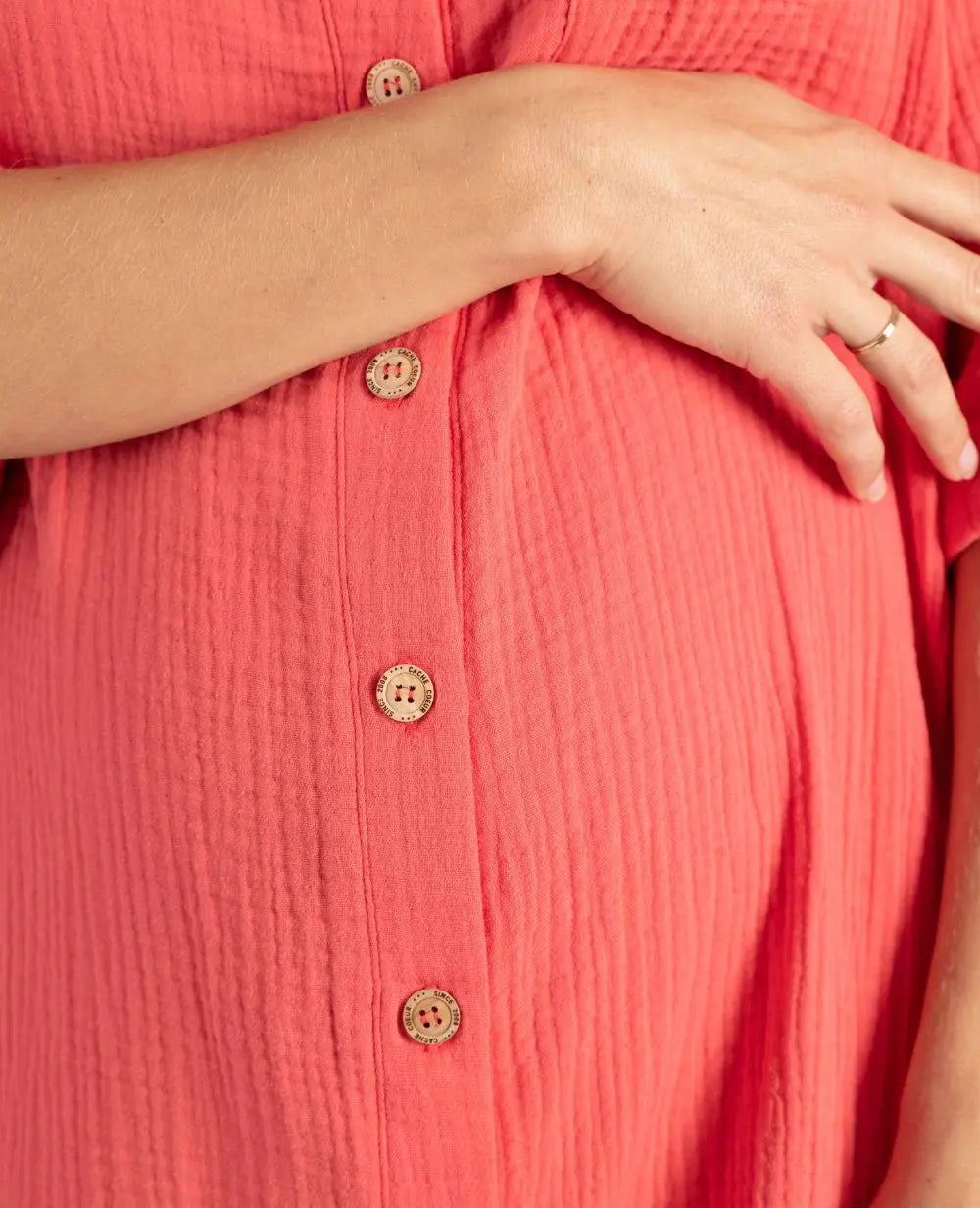 Robe chemise de grossesse et d’allaitement Bertille