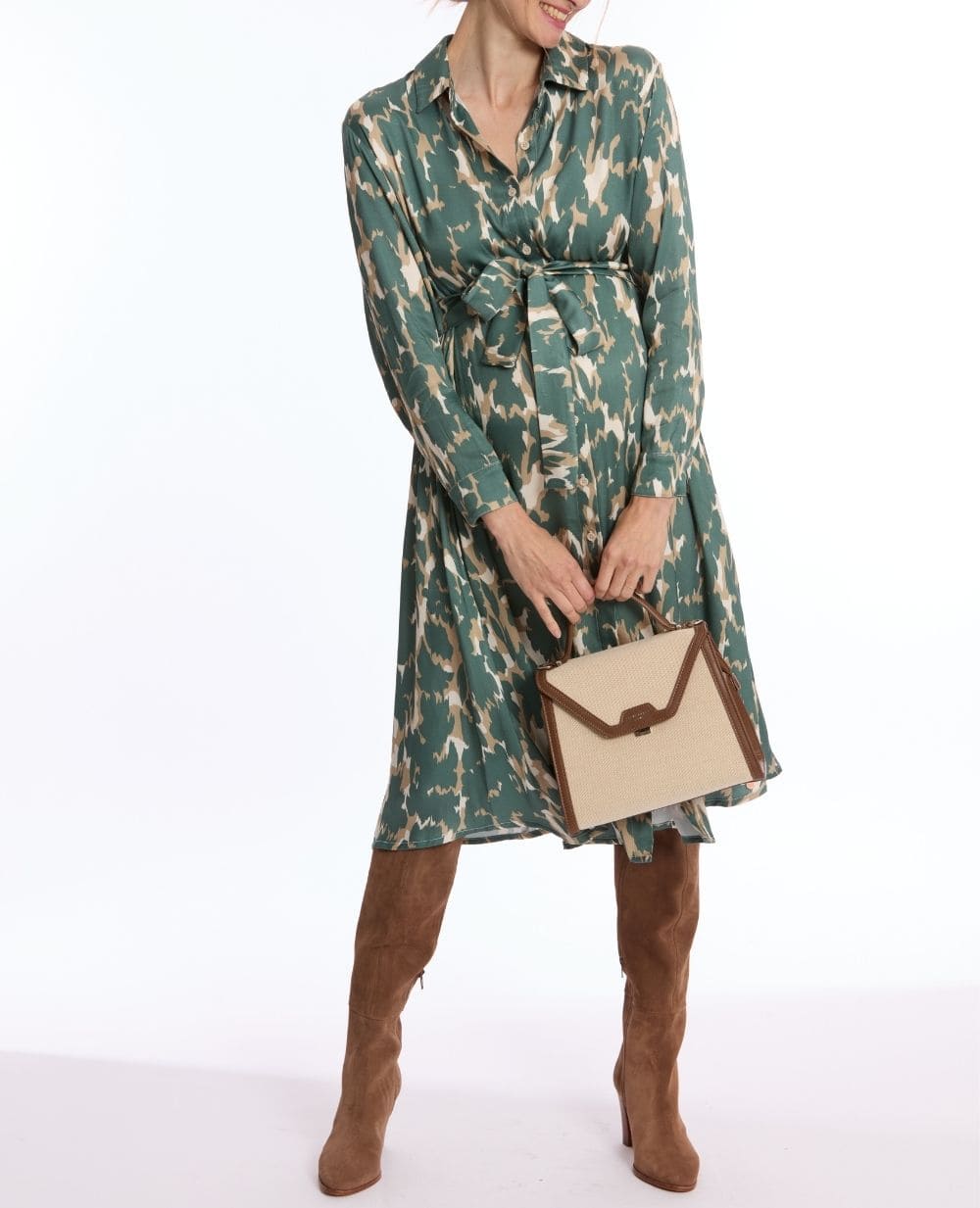 Maternity and Nursing Shirt Dress Rym