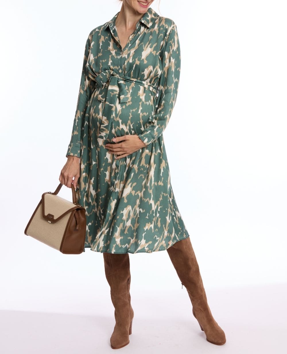 Robe chemise de grossesse et d’allaitement Rym - Multico