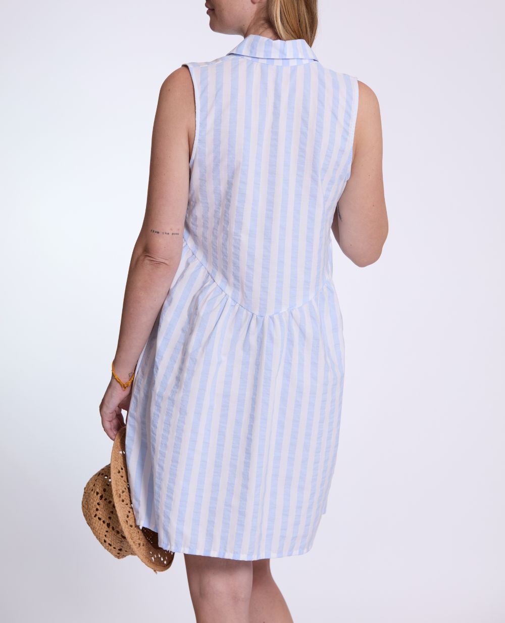 Robe chemisier Agathe - Bleu
