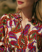 Robe chemisier de grossesse et d’allaitement Soledad - Multicolore
