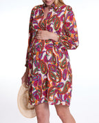 Robe chemisier de grossesse et d’allaitement Soledad - Multicolore