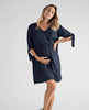 Robe courte de grossesse et d’allaitement amy marine, #couleur_marine