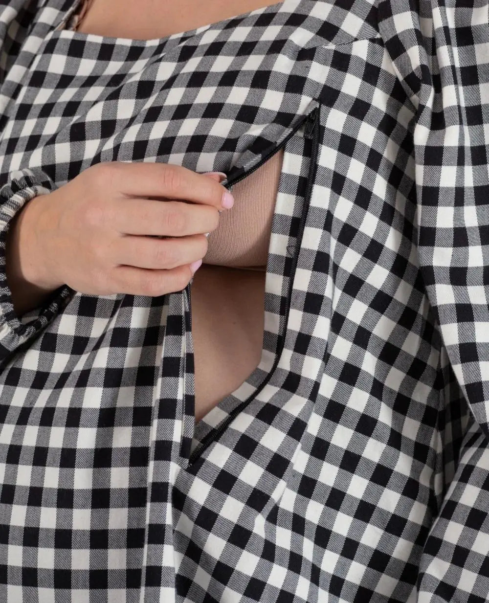 Robe courte de grossesse et d’allaitement patti noir