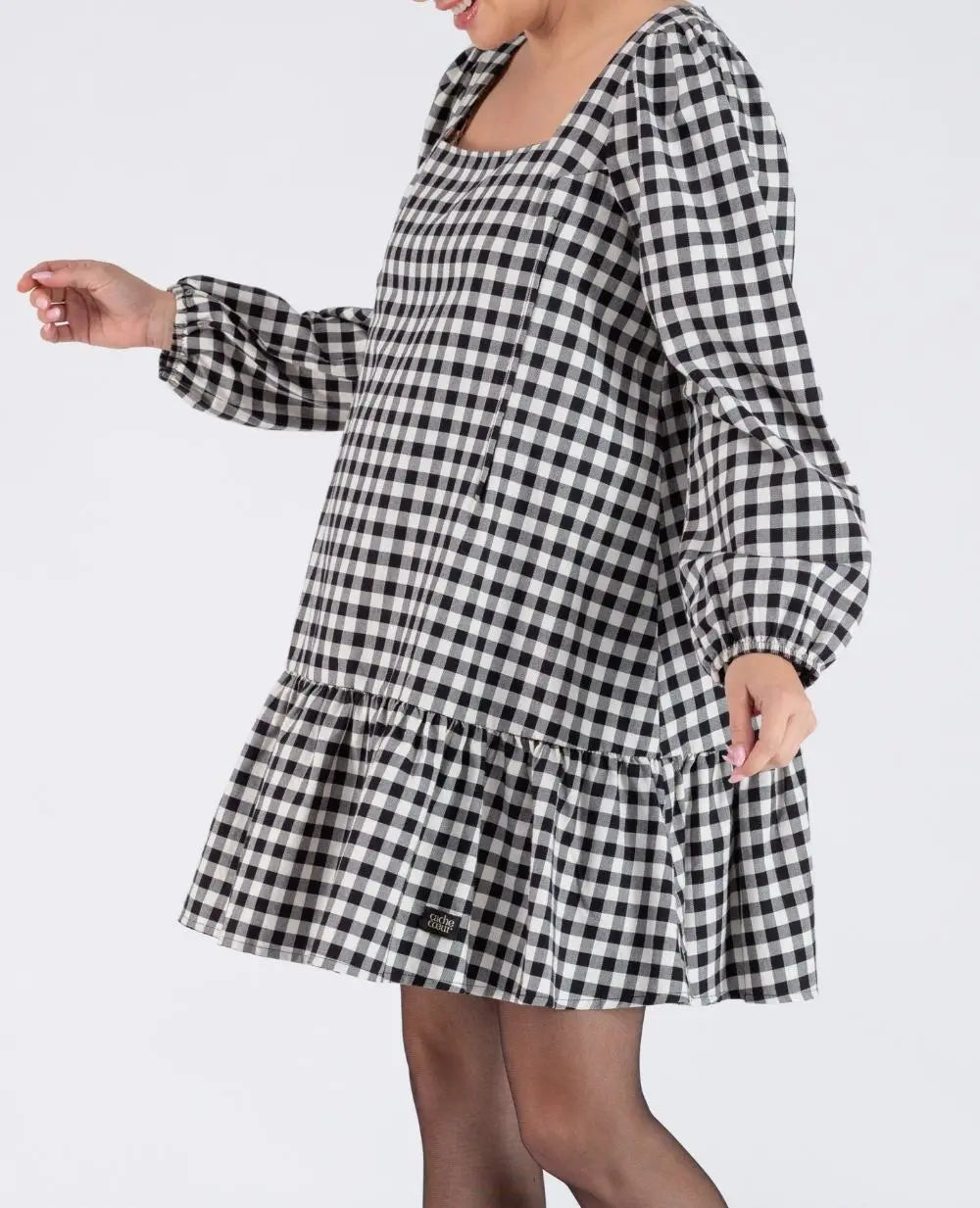 Robe courte de grossesse et d’allaitement patti noir