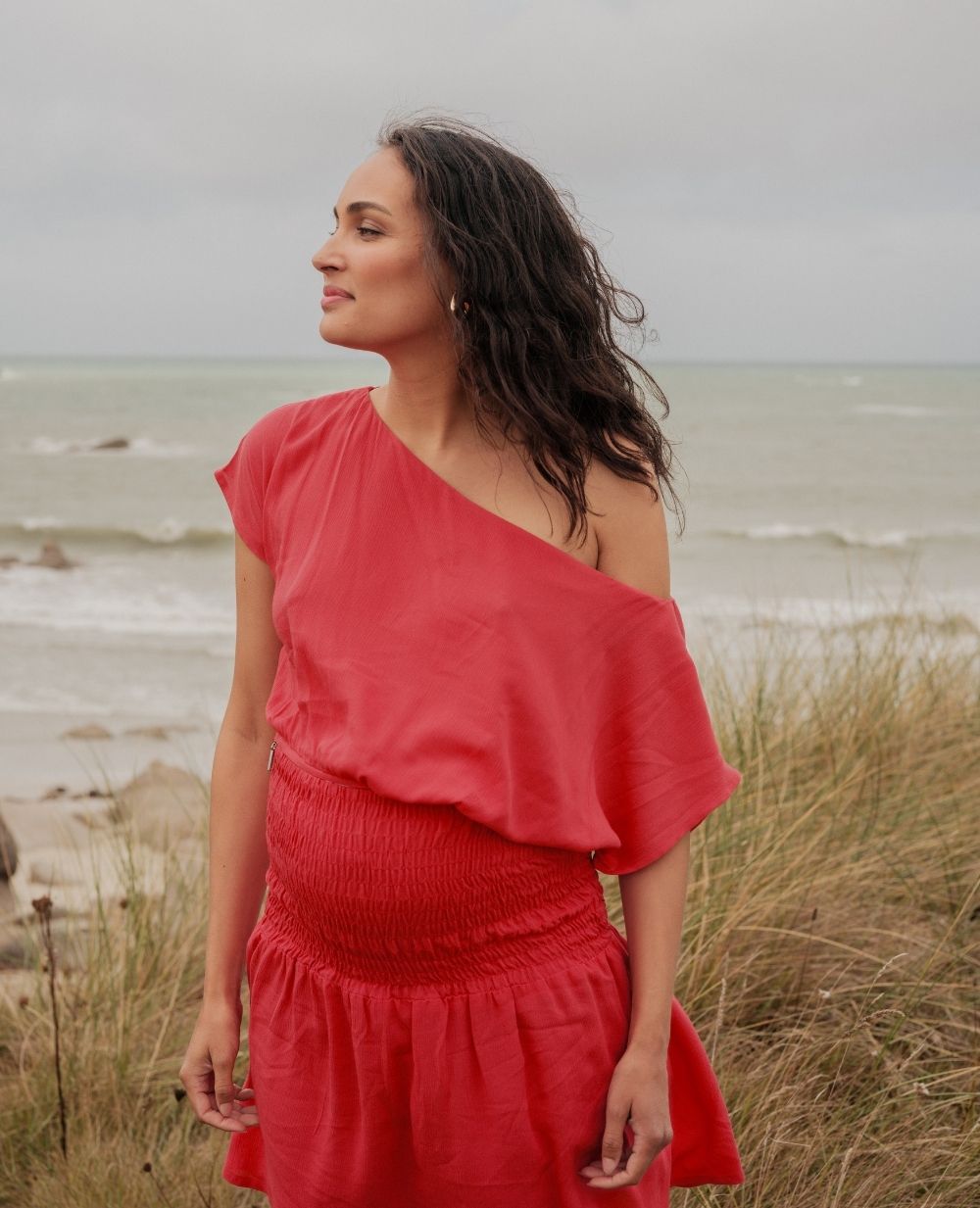 Robe d'allaitement Carmen - Framboise