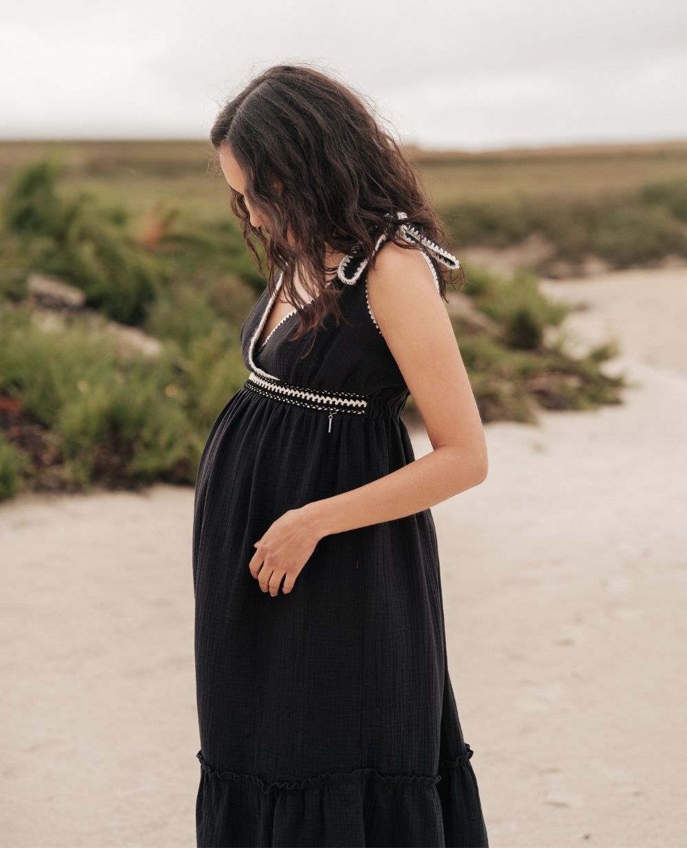 Robe d'allaitement Gaia - Noir