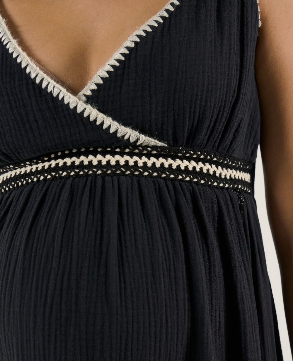 Robe d'allaitement Gaia - Noir