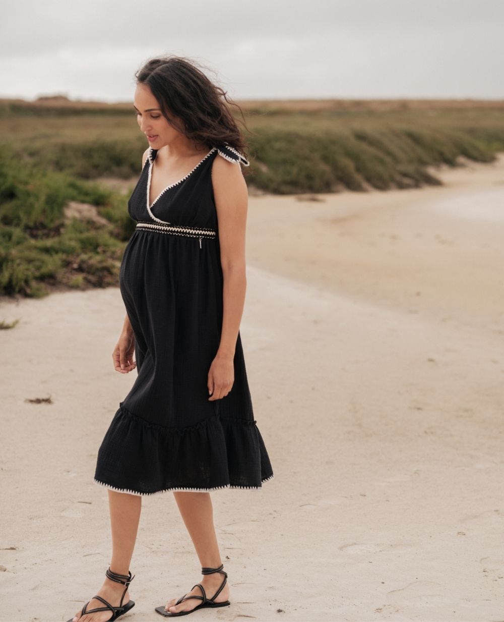 Robe d'allaitement Gaia - Noir