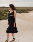 Robe d'allaitement Gaia - Noir