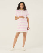 Hamptons Nursing Dress - Lilac