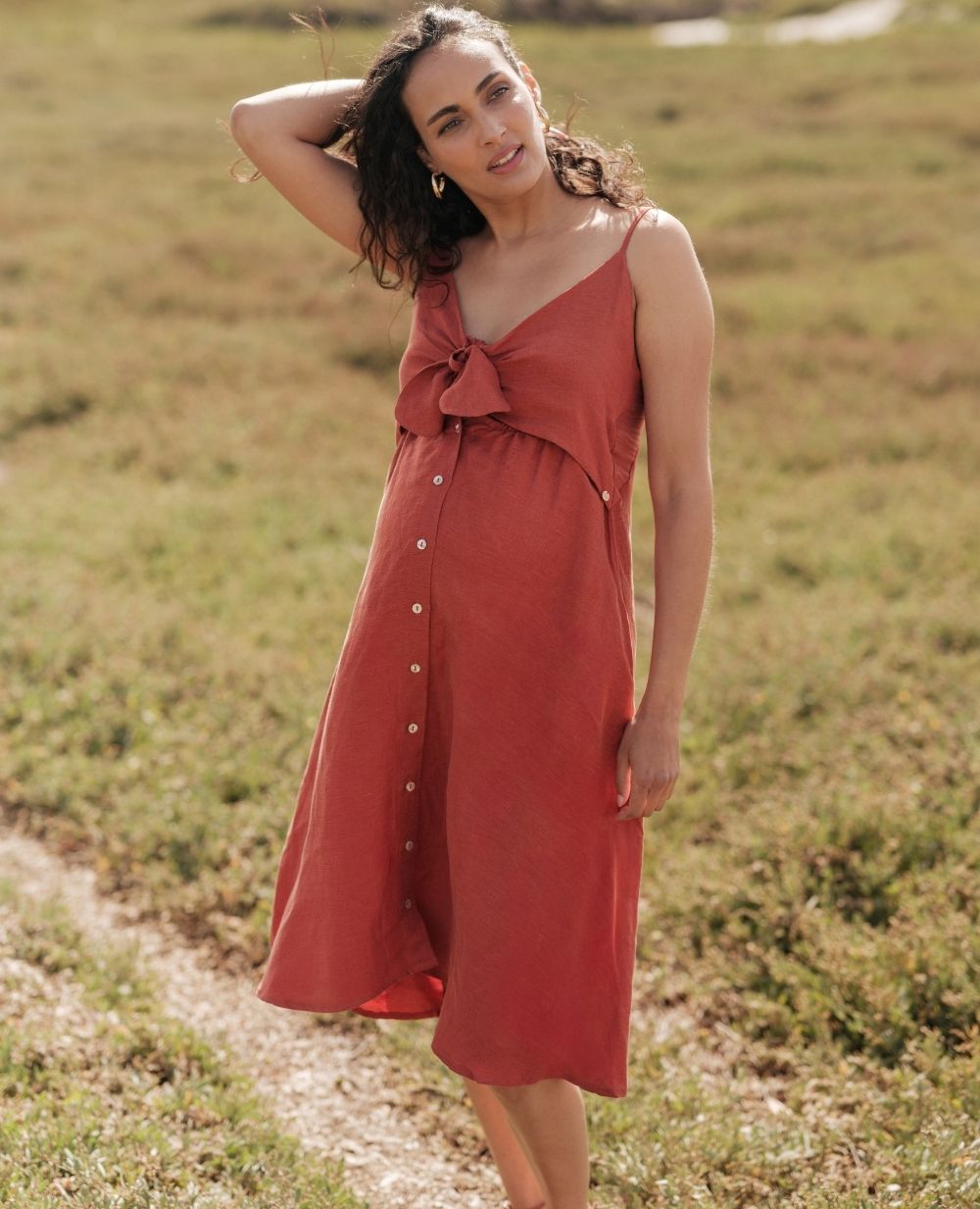 Abito da allattamento Nolwenn - Rame