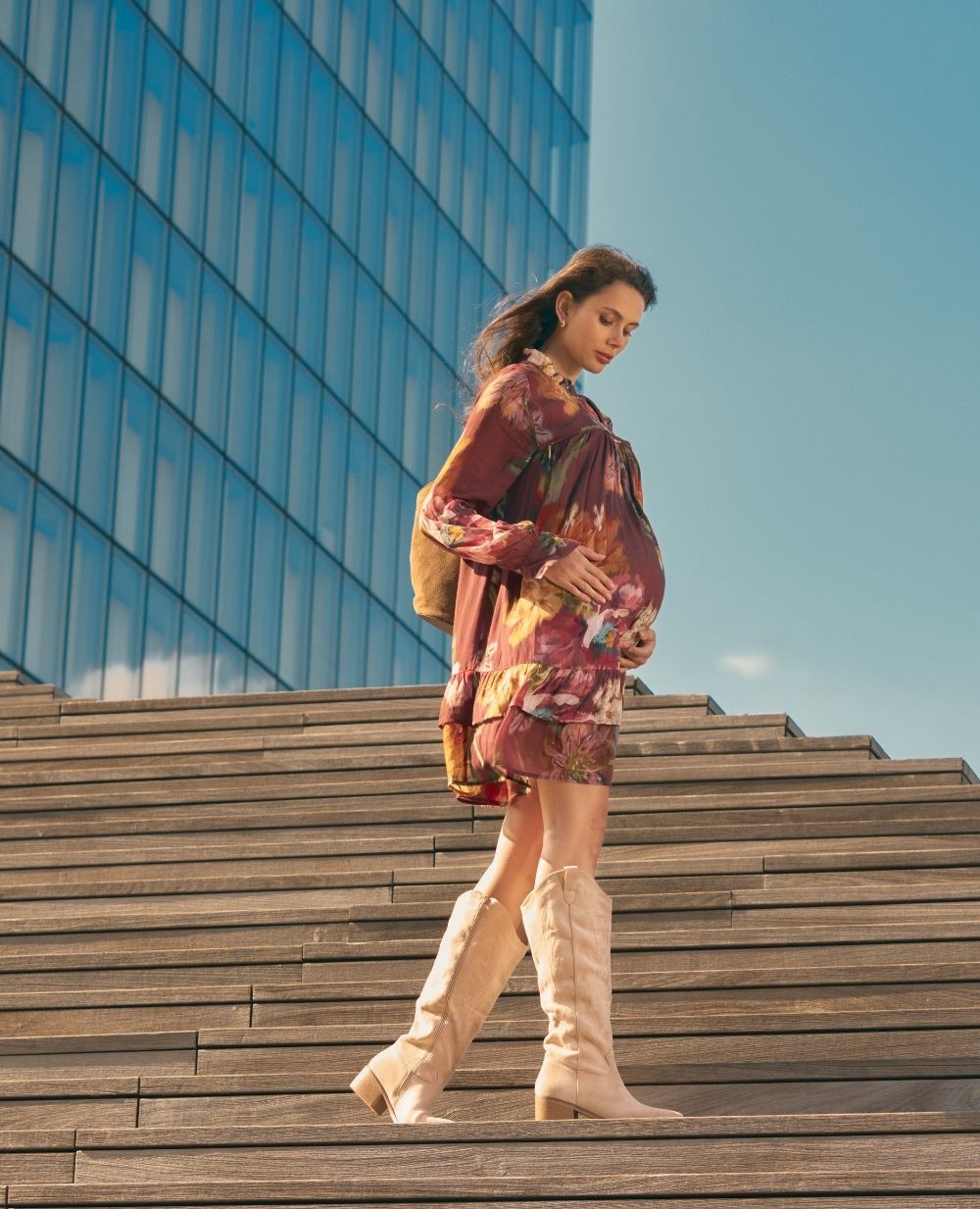 Robe de grossesse et allaitement Elisabeth - Multicolore