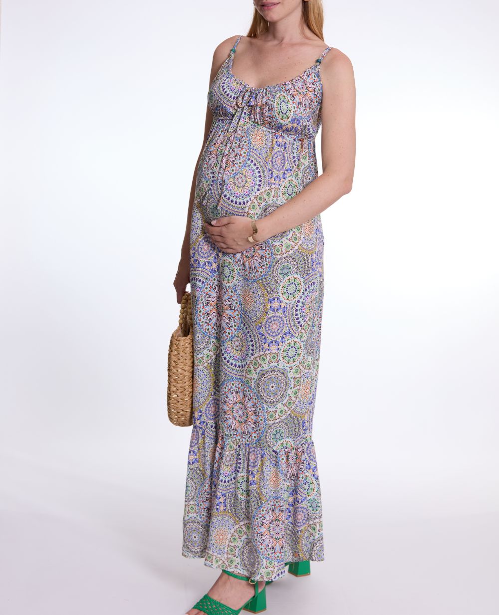 Robe de grossesse et allaitement Mandala - Multico