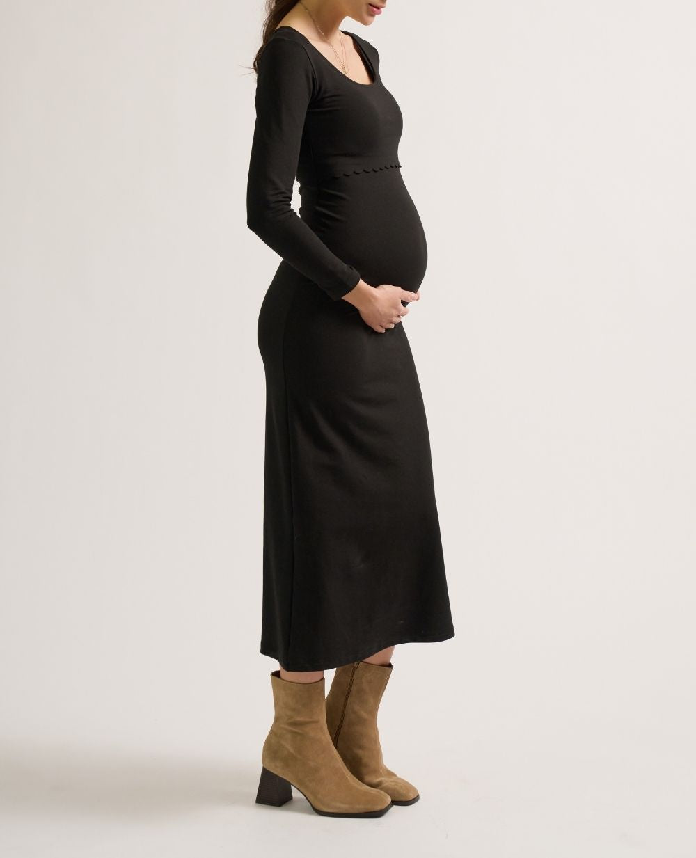 Robe de grossesse et allaitement Mathilde - Noir