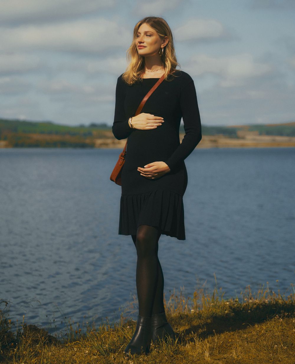 Robe de grossesse et d’allaitement Manhattan - Noir