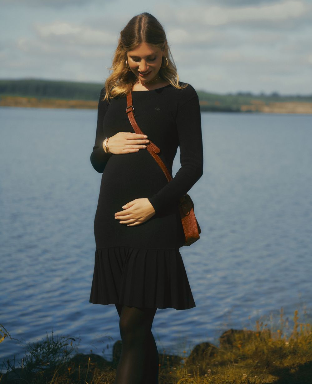 Robe de grossesse et d’allaitement Manhattan - Noir