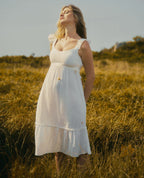 Robe de grossesse et d’allaitement Melody - Blanc