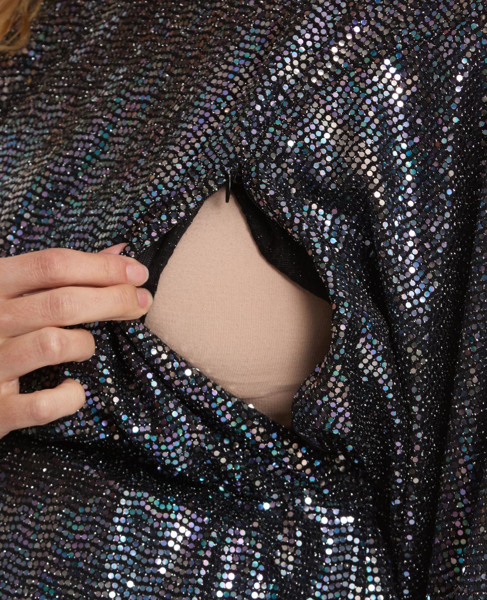 Robe de grossesse et d’allaitement Mia - Bleu