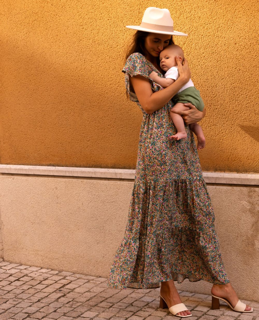 Maternity and nursing long dress Victoria | Cache Cœur
