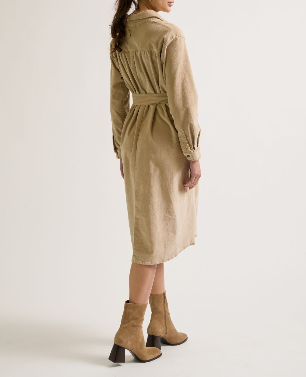 Robe de maternité Jude noisette