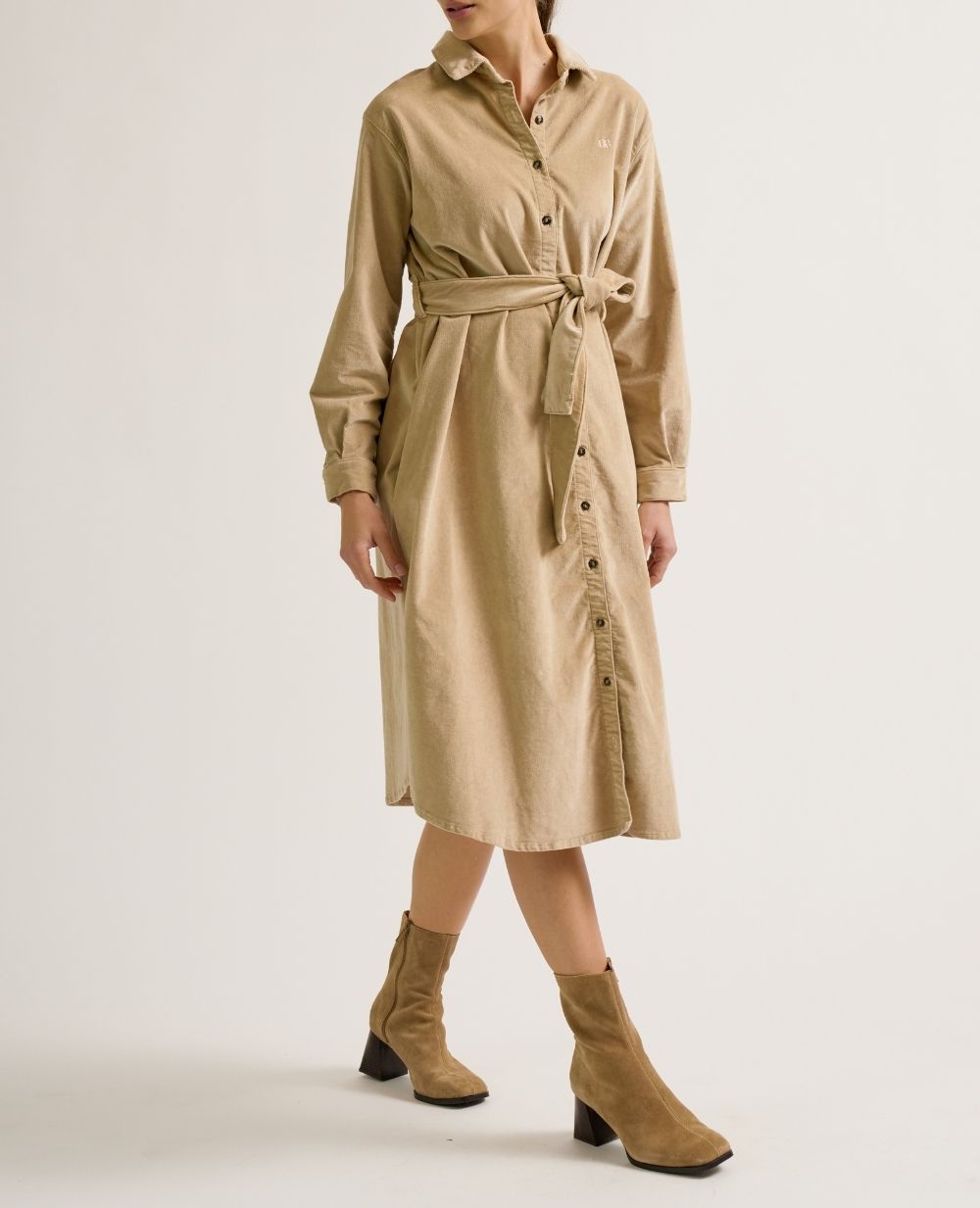 Robe de maternité Jude noisette