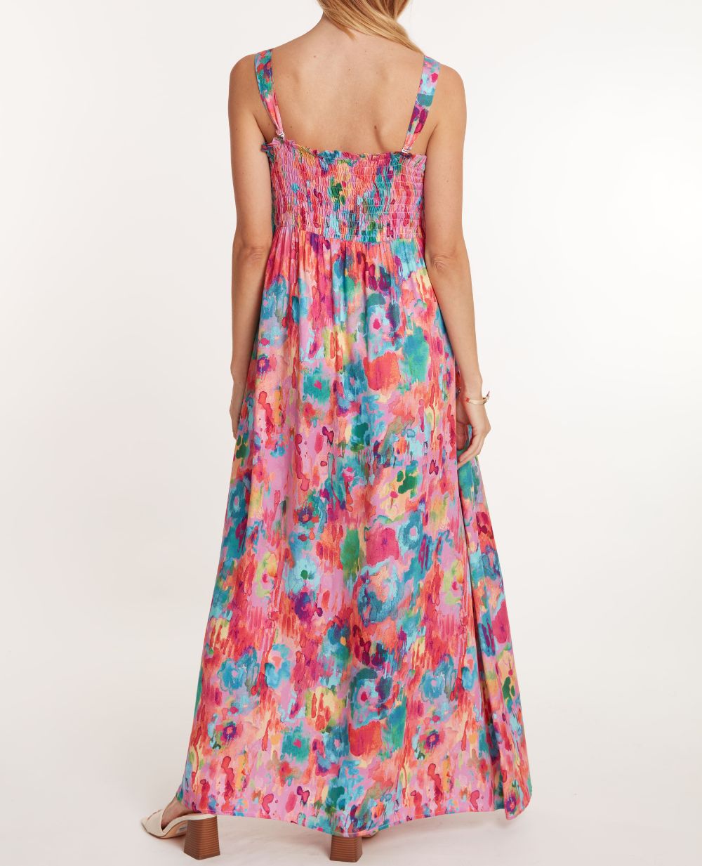 kahlo maxi dress Kahlo Multicolor EcoVero Viscose Summer Dress