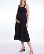 Robe longue de grossesse et d’allaitement Lola - Noir