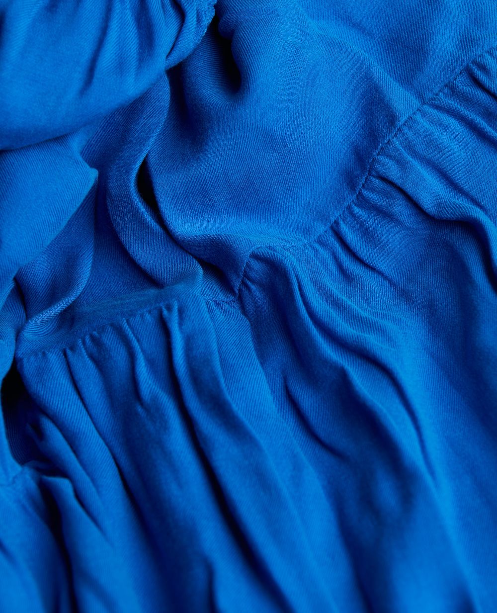 Robe longue de maternité Claudette bleu électrique