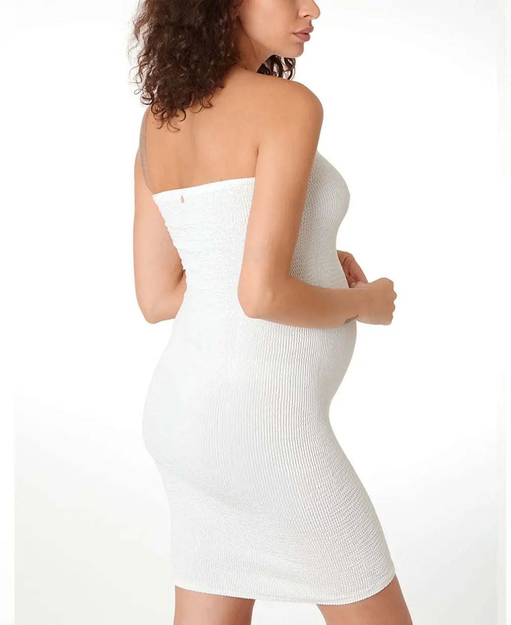 Robe tube modulable de grossesse bayside perle, cache cœur