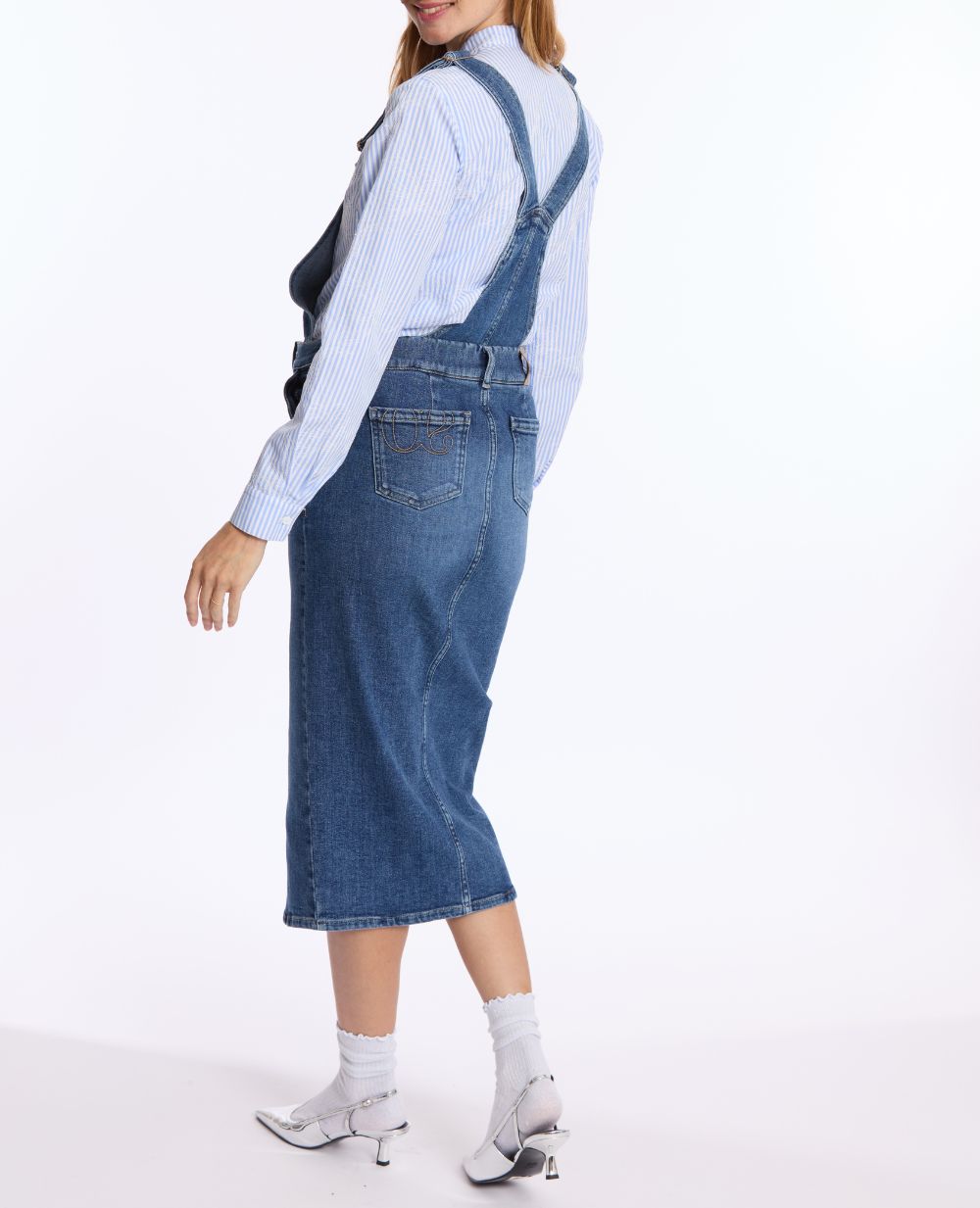 Emma Mid Blue Used Maternity Overalls