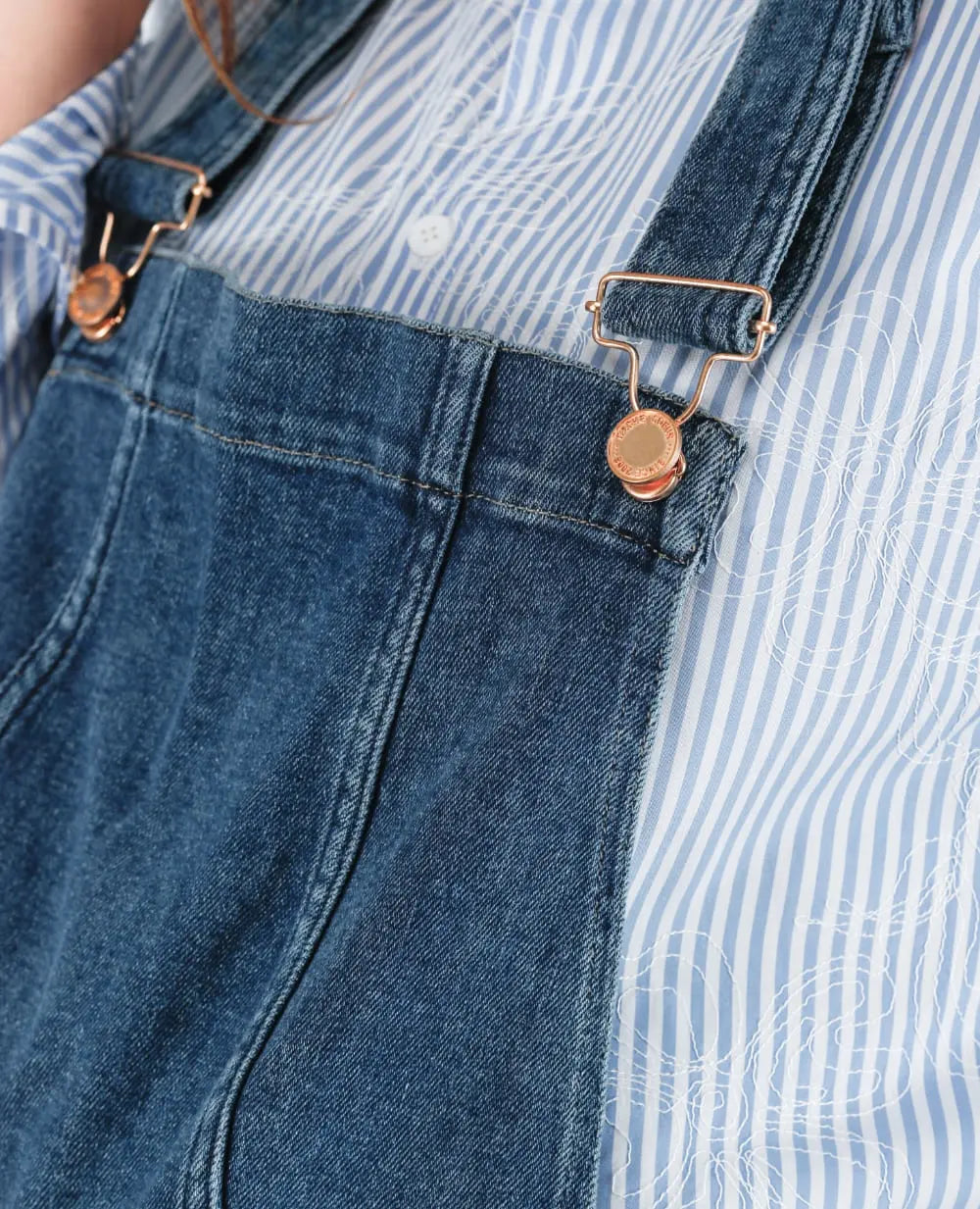 Salopette 2 en 1 ( jean Carrie + haut de salopette amovible ) - Mid Blue Used