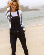 Salopette premaman in denim Sharon - Brut