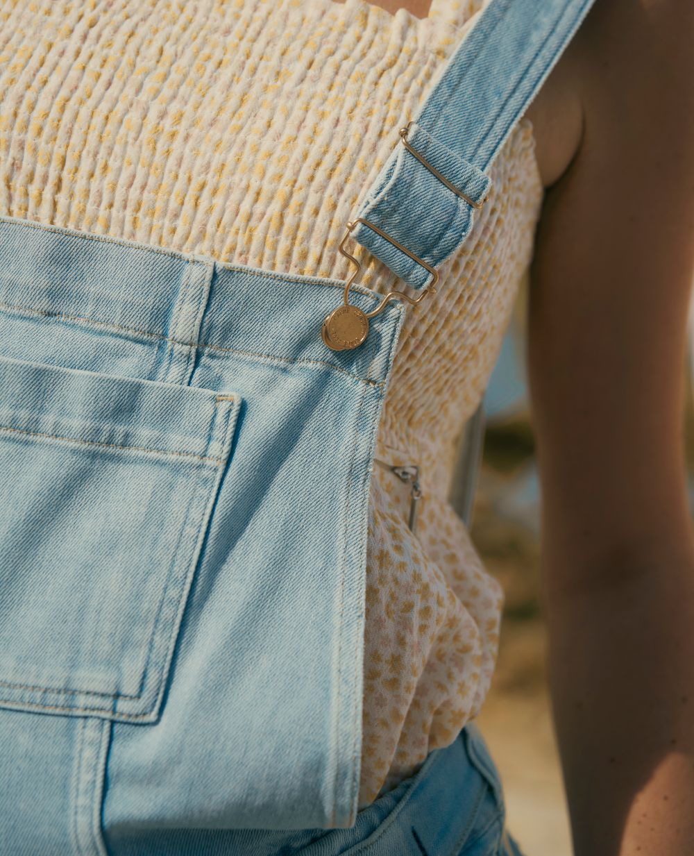 Salopette premaman e post-partum Donna - Light Blue