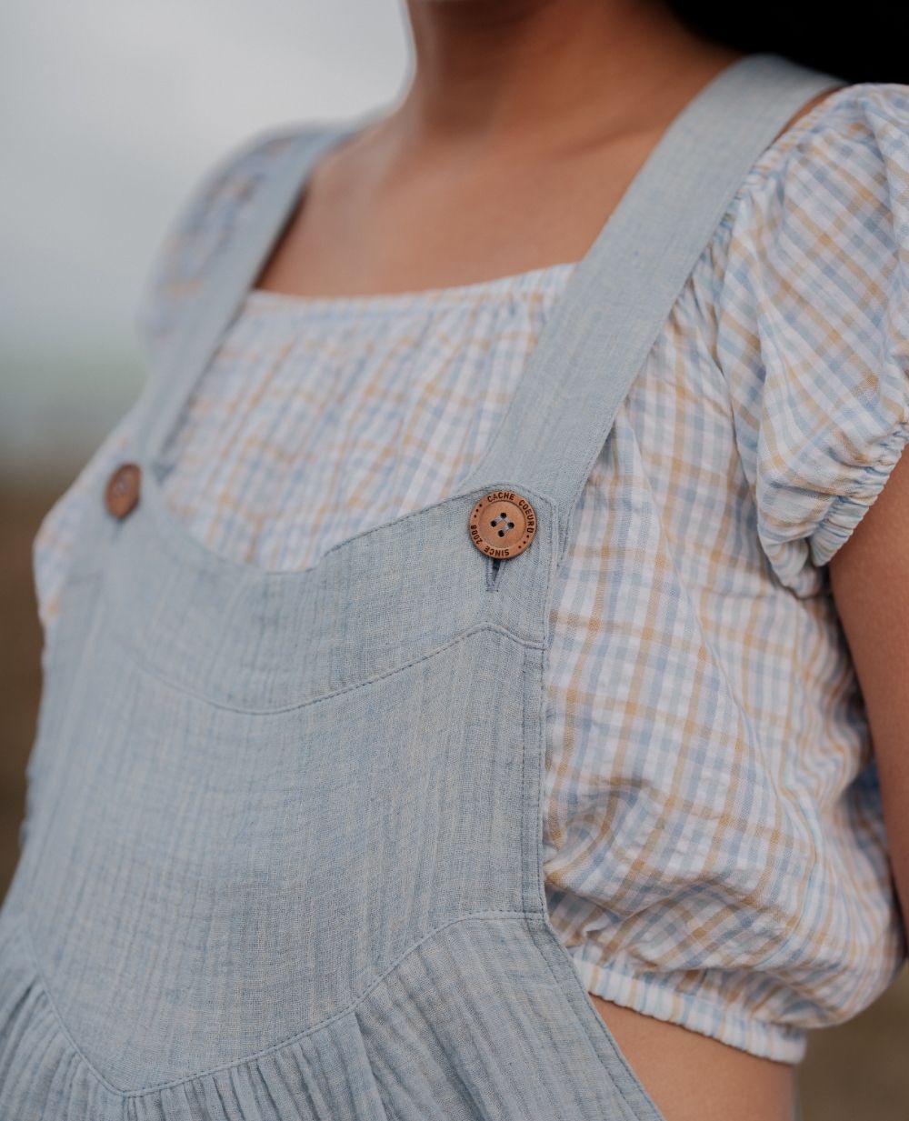Yael Maternity Overalls - Blue