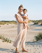 Salopette de grossesse Maya & Salopette Bébé Mini Maya - Beige