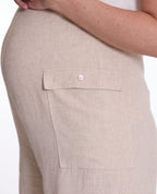 Eloise Maternity Short Overalls - Natural