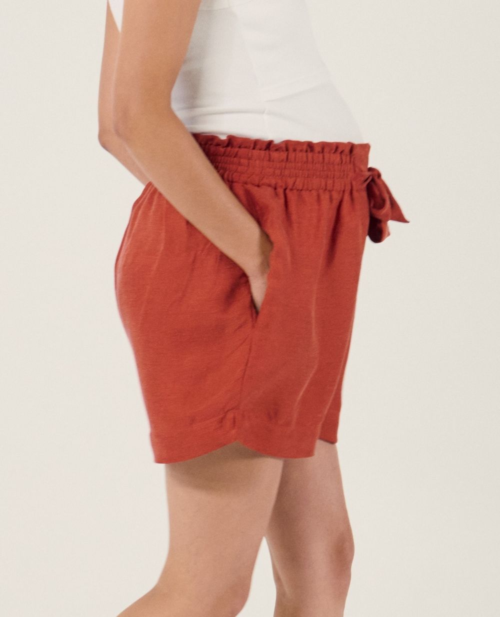 Nubie Maternity Shorts - Copper