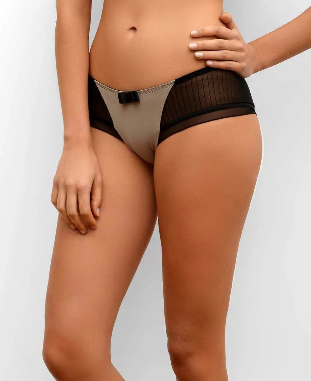 Shorty de grossesse Garçonne | Made In France Beige, Cache