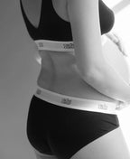 Shorty de grossesse taille basse life noir, cache cœur