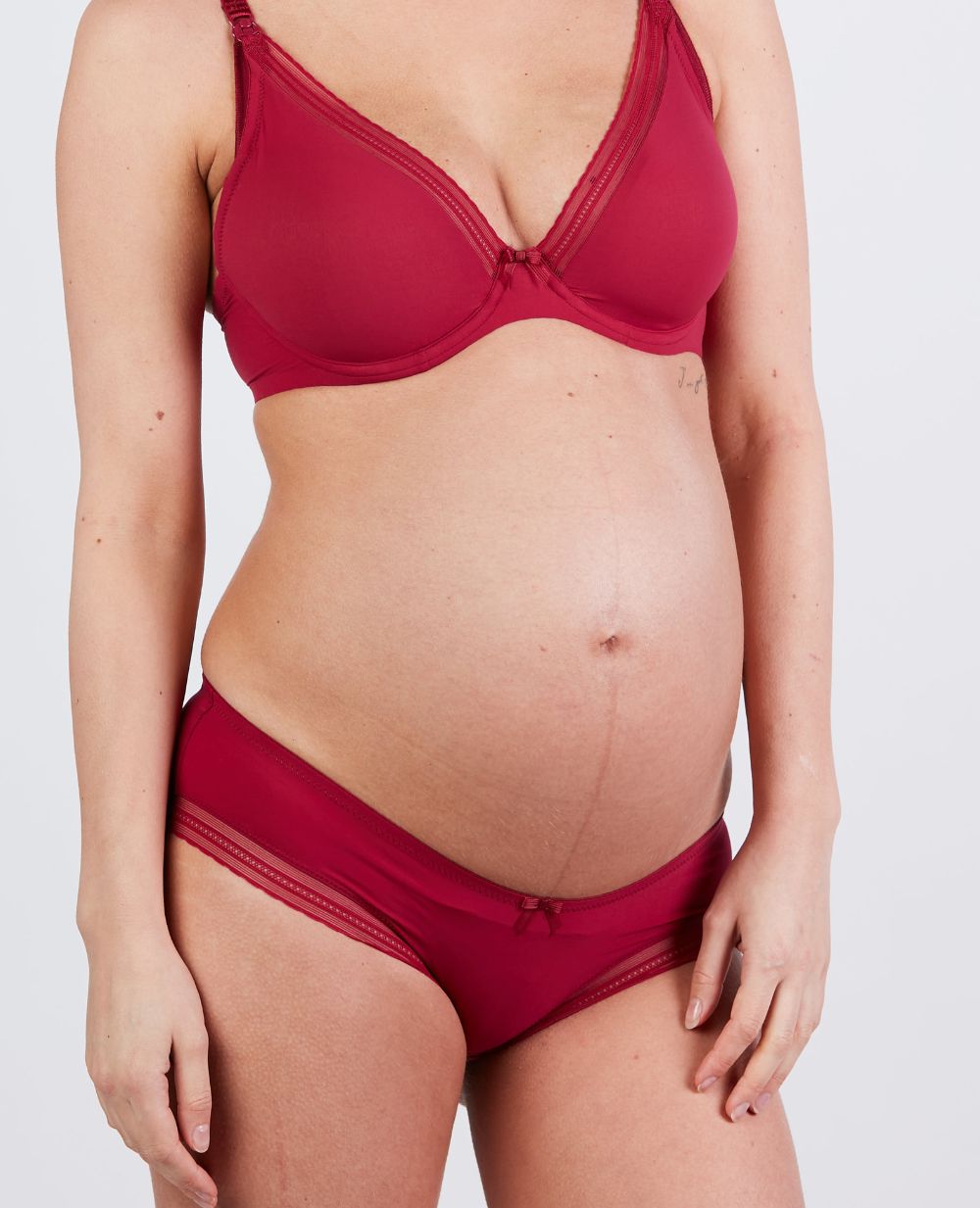 Milk Maternity Shorty - Bordeaux