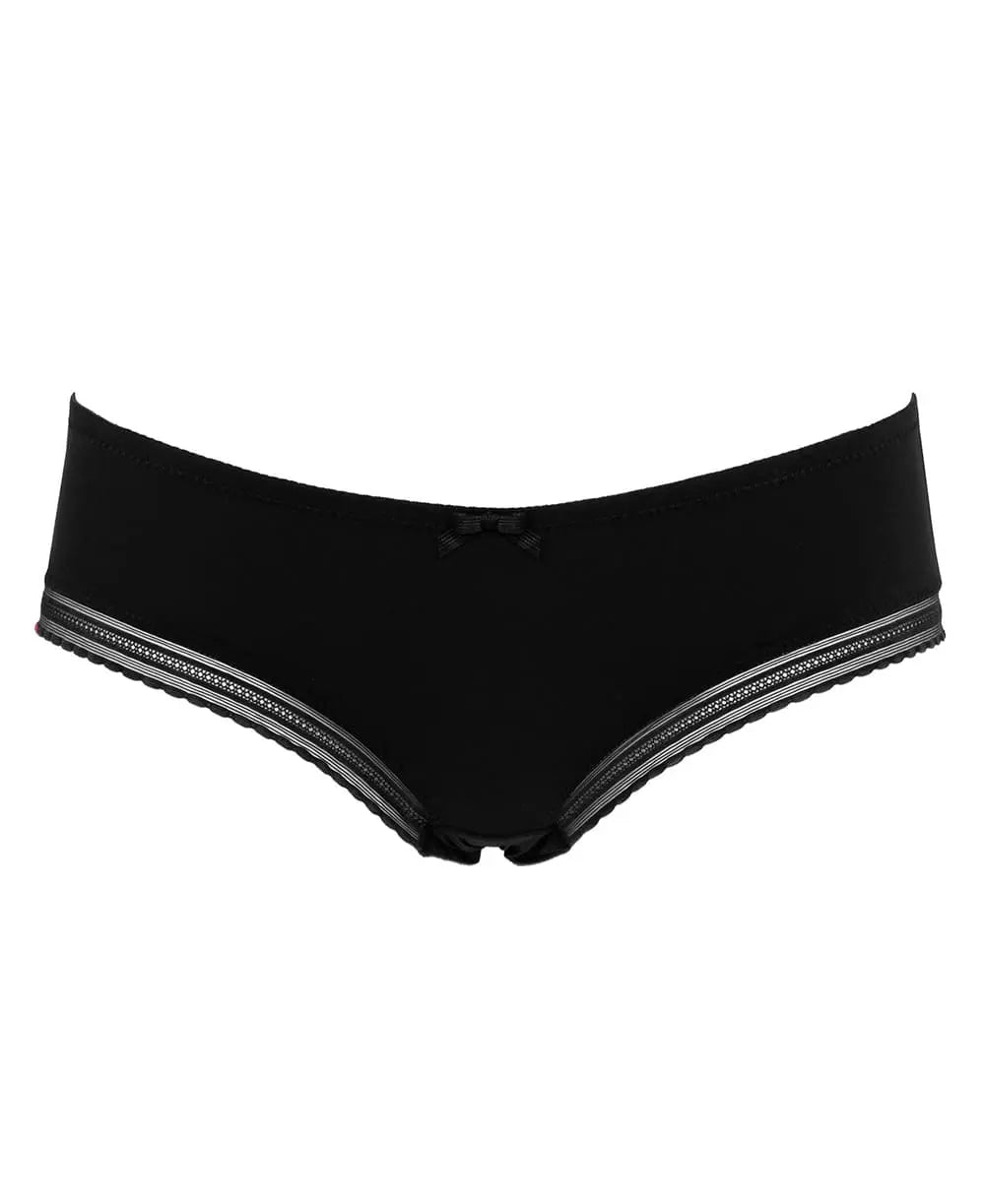 Shorty de grossesse milk noir, cache cœur