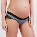 Shorty de grossesse serena gris, cache cœur