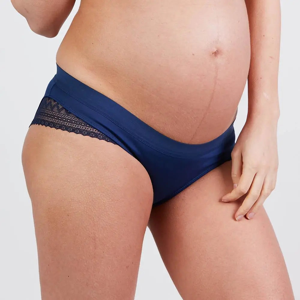 Shorty de grossesse Serena marine, Cache Cœur