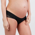 Shorty de grossesse serena noir, cache cœur