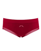 Slip taille basse milk bordeaux, cache cœur